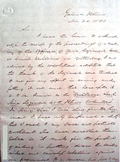 Letter from Congressman Elihu Washburne to Colonel John E. Smith