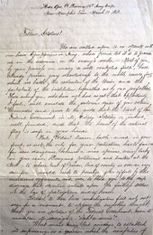 TRANSCRIPTION OF GENERAL JOHN E. SMITH LETTER TO HIS TROOPS DELIVERED MARCH 10, 1863